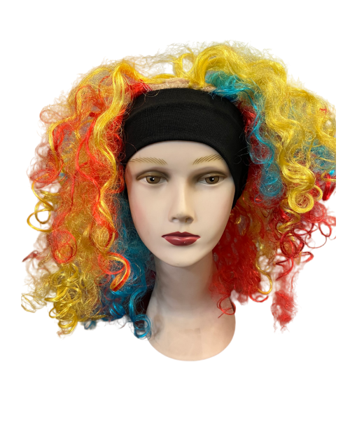 Карнавальный парик трехцветный